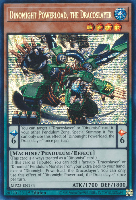 Dinomight Powerload, the Dracoslayer [MP23-EN174] Prismatic Secret Rare - POKÉ JEUX