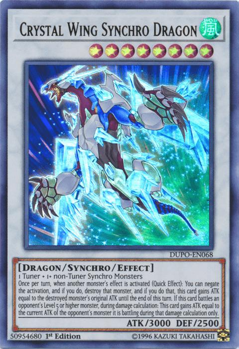 Crystal Wing Synchro Dragon [DUPO-EN068] Ultra Rare - POKÉ JEUX
