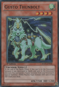 Gusto Thunbolt [HA05-EN039] Super Rare - POKÉ JEUX