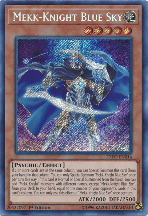 Mekk-Knight Blue Sky [EXFO-EN014] Secret Rare - POKÉ JEUX