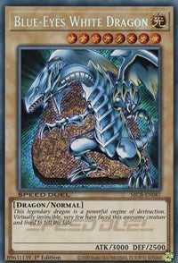 Dragon blanc aux yeux bleus (Secret) [SBCB-EN087] Secret Rare 