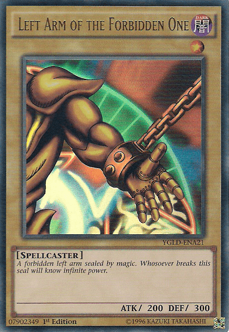 Left Arm of the Forbidden One [YGLD-ENA21] Ultra Rare - POKÉ JEUX