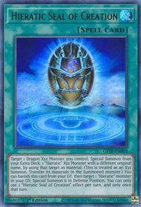 Hieratic Seal of Creation [GFTP-EN005] Ultra Rare - POKÉ JEUX
