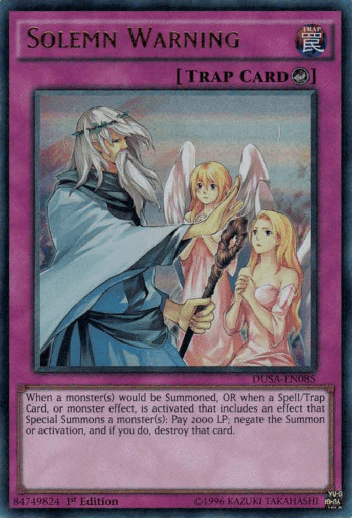 Solemn Warning [DUSA-EN085] Ultra Rare - POKÉ JEUX