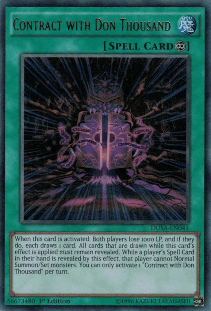 Contract with Don Thousand [DUSA-EN041] Ultra Rare - POKÉ JEUX