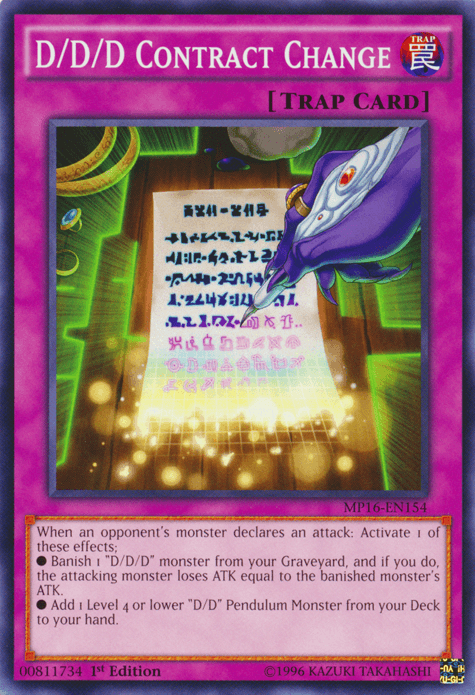 D/D/D Contract Change [MP16-EN154] Common - POKÉ JEUX