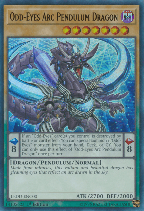 Odd-Eyes Arc Pendulum Dragon [LEDD-ENC00] Ultra Rare - POKÉ JEUX