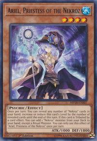 Ariel, Priestess of the Nekroz [MP18-EN007] Rare - POKÉ JEUX