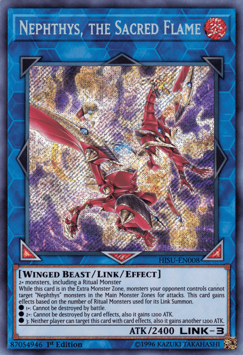 Nephthys, the Sacred Flame [HISU-EN008] Secret Rare - POKÉ JEUX