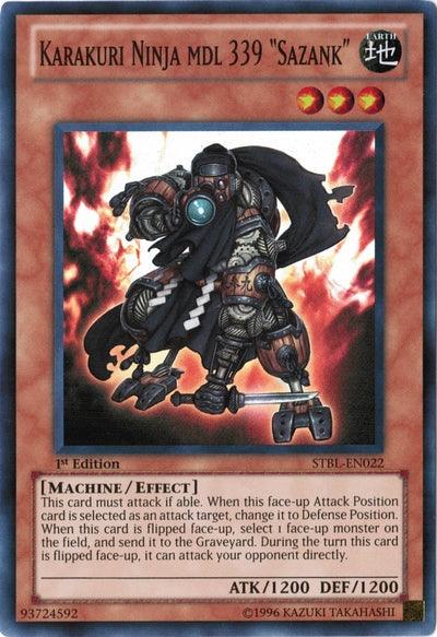 Karakuri Ninja mdl 339 Sazank [STBL-EN022] Super Rare - POKÉ JEUX