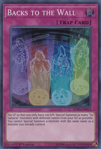Backs to the Wall [SPWA-EN053] Super Rare - POKÉ JEUX