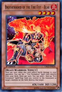 Brotherhood of the Fire Fist - Bear [CBLZ-EN024] Ultra Rare - POKÉ JEUX