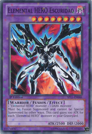Elemental Hero Escuridao [SP13-EN046] Starfoil Rare - POKÉ JEUX