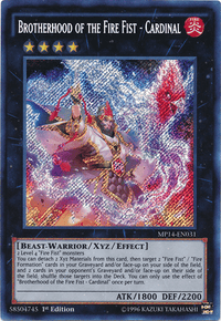 Brotherhood of the Fire Fist - Cardinal [MP14-EN031] Secret Rare - POKÉ JEUX