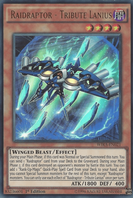 Raidraptor - Tribute Lanius [WIRA-EN021] Ultra Rare - POKÉ JEUX
