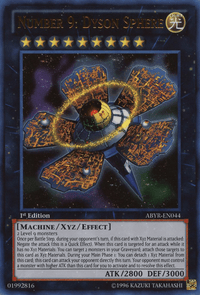 Number 9: Dyson Sphere [ABYR-EN044] Ultra Rare - POKÉ JEUX