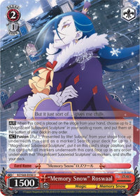 "Memory Snow" Roswaal (RZ/S68-E036 U) [Re:ZERO Memory Snow] 