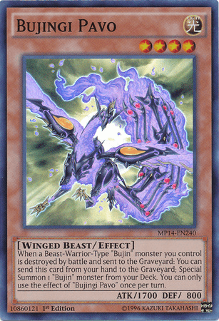 Bujingi Pavo [MP14-EN240] Super Rare - POKÉ JEUX