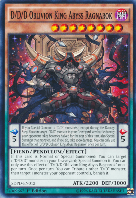 D/D/D Oblivion King Abyss Ragnarok [SDPD-EN012] Common - POKÉ JEUX