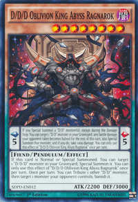 D/D/D Oblivion King Abyss Ragnarok [SDPD-EN012] Common - POKÉ JEUX