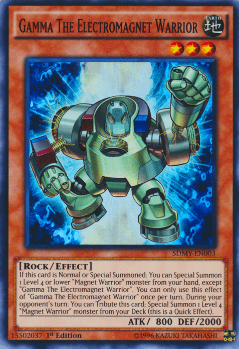 Gamma The Electromagnet Warrior [SDMY-EN003] Super Rare - POKÉ JEUX