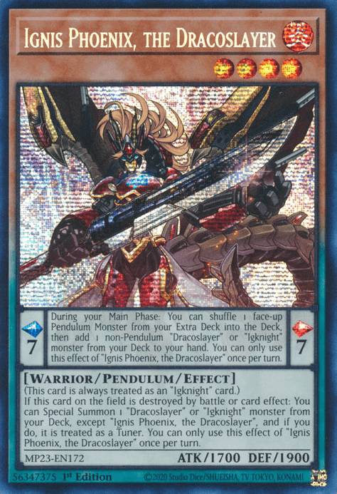 Ignis Phoenix, the Dracoslayer [MP23-EN172] Prismatic Secret Rare - POKÉ JEUX