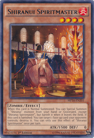 Shiranui Spiritmaster [MP16-EN201] Rare - POKÉ JEUX