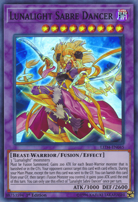 Lunalight Sabre Dancer [LED4-EN045] Super Rare - POKÉ JEUX