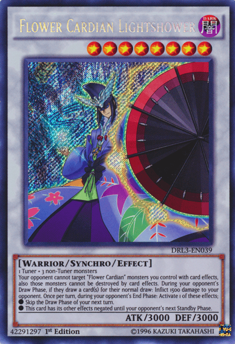 Flower Cardian Lightshower [DRL3-EN039] Secret Rare - POKÉ JEUX