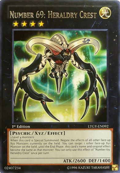 Number 69: Heraldry Crest [LTGY-EN092] Rare - POKÉ JEUX