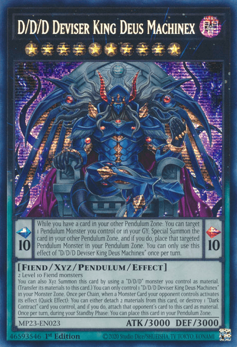 D/D/D Deviser King Deus Machinex [MP23-EN023] Prismatic Secret Rare - POKÉ JEUX