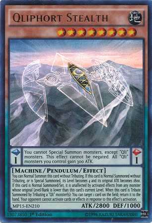 Qliphort Stealth [MP15-EN210] Ultra Rare - POKÉ JEUX