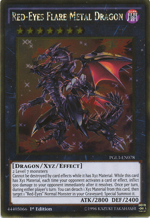 Red-Eyes Flare Metal Dragon [PGL3-EN078] Gold Rare - POKÉ JEUX