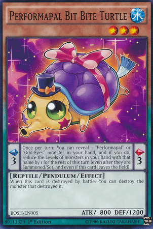 Performapal Bit Bite Turtle [BOSH-EN005] Common - POKÉ JEUX