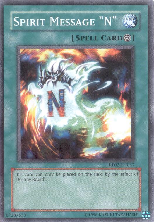 Spirit Message "N" [RP02-EN047] Common - POKÉ JEUX