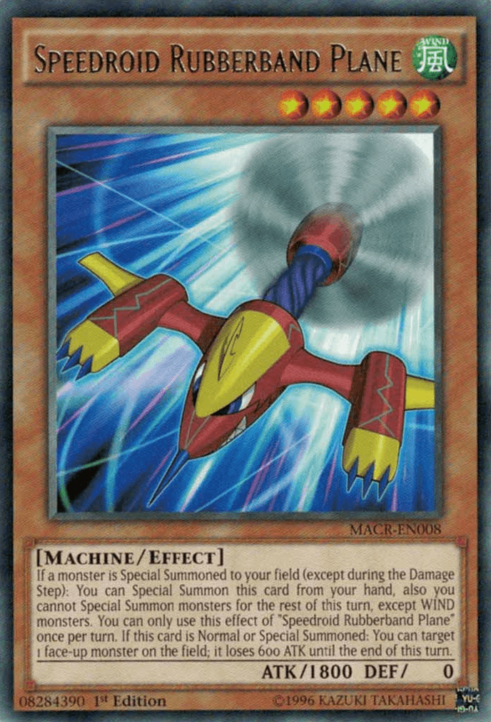 Speedroid Rubberband Plane [MACR-EN008] Rare - POKÉ JEUX