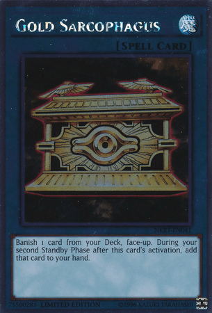 Gold Sarcophagus [NKRT-EN041] Platinum Rare - POKÉ JEUX