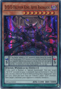 D/D/D Oblivion King Abyss Ragnarok [OP04-EN010] Super Rare - POKÉ JEUX