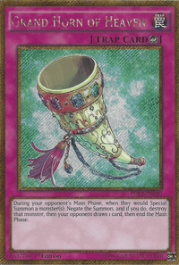 Grand Horn of Heaven [PGL3-EN040] Gold Secret Rare - POKÉ JEUX