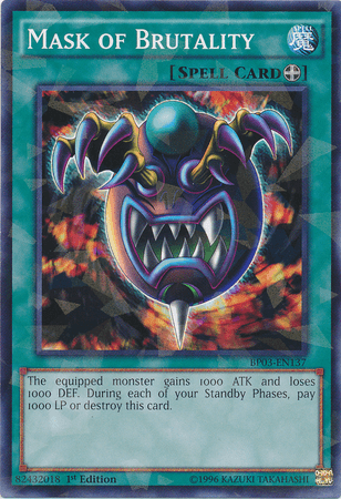 Mask of Brutality [BP03-EN137] Shatterfoil Rare - POKÉ JEUX
