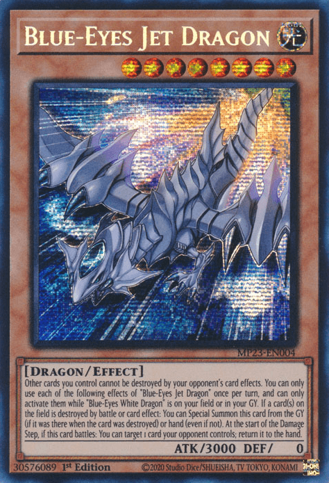 Blue-Eyes Jet Dragon [MP23-EN004] Prismatic Secret Rare - POKÉ JEUX
