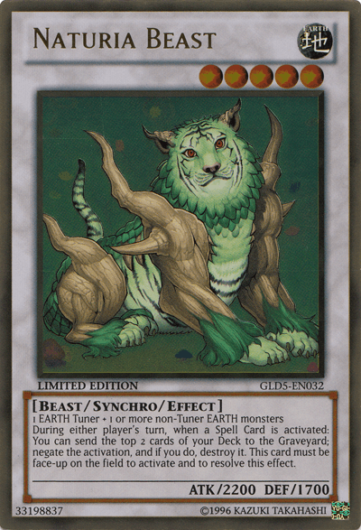 Naturia Beast [GLD5-EN032] Gold Rare - POKÉ JEUX