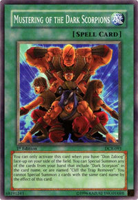 Mustering of the Dark Scorpions [DCR-093] Common - POKÉ JEUX