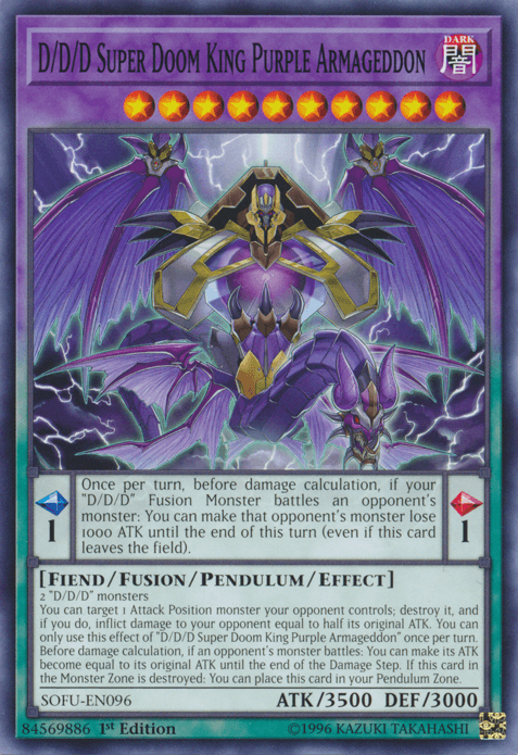 D/D/D Super Doom King Purple Armageddon [SOFU-EN096] Common - POKÉ JEUX
