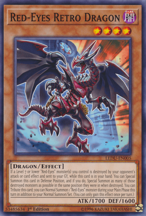 Red-Eyes Retro Dragon [LEDU-EN005] Common - POKÉ JEUX