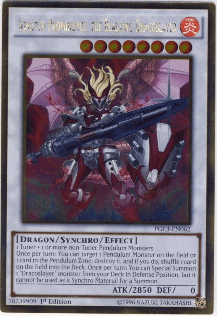Ignister Prominence, the Blasting Dracoslayer [PGL3-EN062] Gold Rare - POKÉ JEUX
