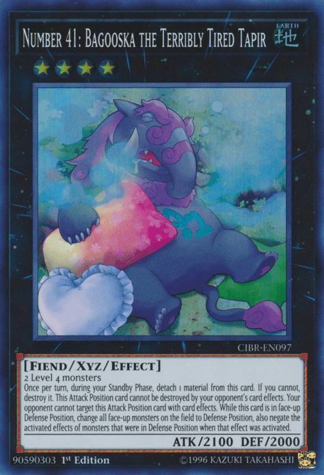 Number 41: Bagooska the Terribly Tired Tapir [CIBR-EN097] Super Rare - POKÉ JEUX