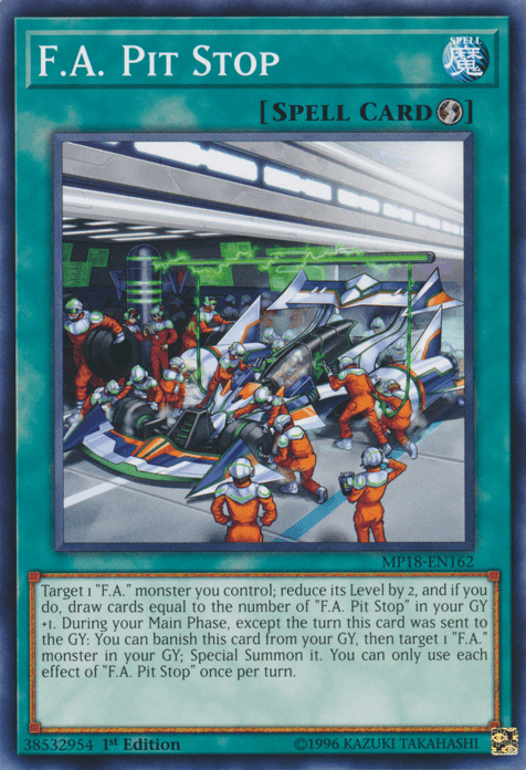F.A. Pit Stop [MP18-EN162] Common - POKÉ JEUX