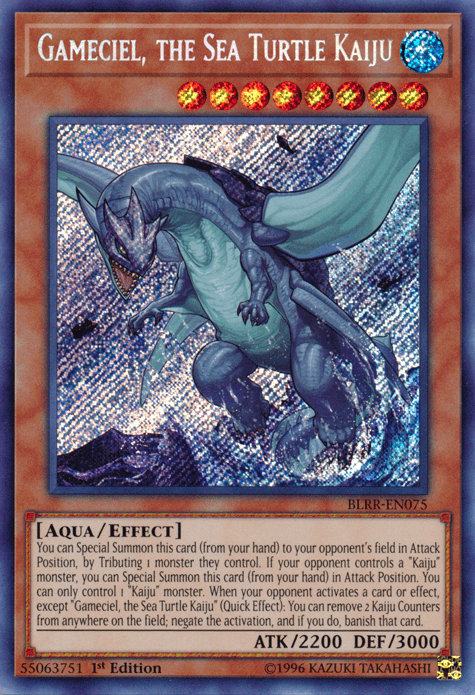 Gameciel, the Sea Turtle Kaiju [BLRR-EN075] Secret Rare - POKÉ JEUX