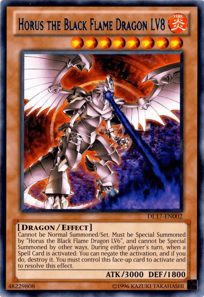 Horus the Black Flame Dragon LV8 (Blue) [DL17-EN002] Rare - POKÉ JEUX